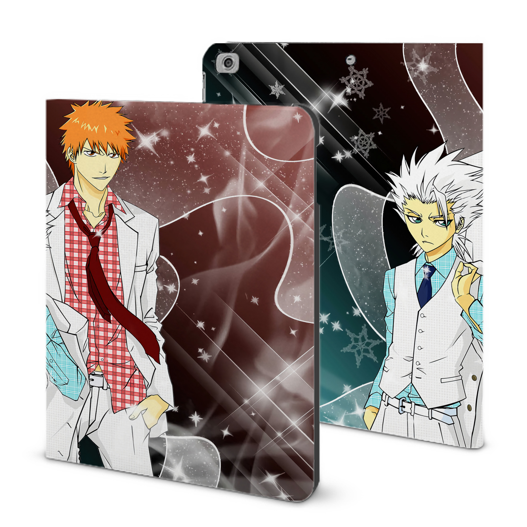 （画像用） ブリーチ BLEACH IPad ケース ブック型 PUレザー TPU 耐衝撃 軽量 薄型 ペン収納なし 全面保護 IPad 各モデル対応
